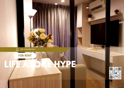 Condos for rent : For rent ⭐️ Life Asoke Hype ⭐️ City view, new room, complete furniture and electrical appliances, near MRT Rama 9.