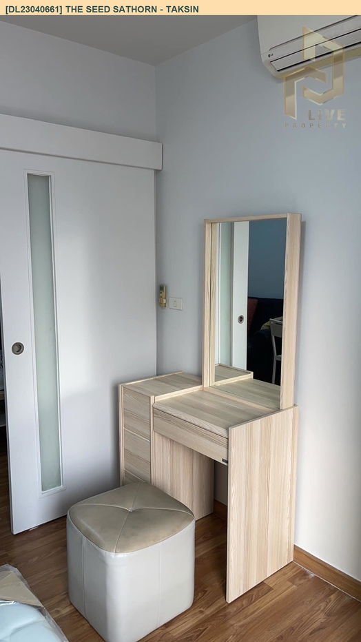 picture DL23040661 Condo for rent, The Seed Sathorn - Taksin near BTS Wongwian Yai, ready to move in, call urgently 0638692663 LineID @655ebbvc - 3/6