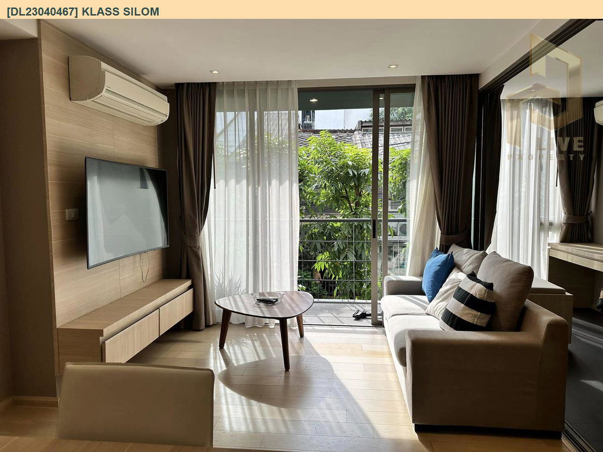รูป DL23040467 ให้เช่าคอนโด คลาส สีลม (Klass Silom) ใกล้ BTS ช่องนนทรี พร้อมเข้าอยู่ โทรด่วน 0653619502 LineID @897iyzll - รูปที่ 1/7