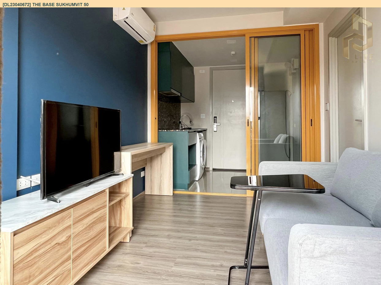 รูป DL23040672 ให้เช่าคอนโด เดอะ เบส สุขุมวิท 50 (The Base Sukhumvit 50) ใกล้ BTS อ่อนนุช พร้อมเข้าอยู่ โทรด่วน 0638692663 LineID @897iyzll - รูปที่ 1/6