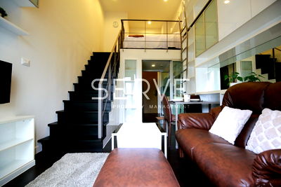 คอนโดให้เช่า : ห้องสวย ลอฟท์ 1 นอน 1 น้ำ เลี้ยงสัตว์ได้ ทำเลดี  BTS ทองหล่อ 300 ม. ที่คอนโด Ideo Morph 38 / ให้เช่าคอนโด