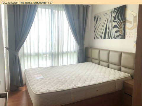 DL23050200 Condo for rent, The Base Sukhumvit 77 near BTS On Nut, ready to move in, call urgently 0614453194 LineID @952jdxxk