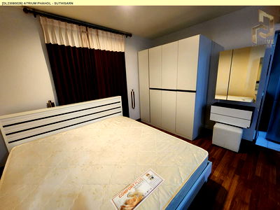 เช่าคอนโด ถนนอินทามระ : DL23080026 ให้เช่าคอนโด เอเทรี่ยม พหลฯ - สุทธิสาร (Atrium Phahol - Suthisarn) ใกล้ BTS สะพานควาย พร้อมเข้าอยู่ โทรด่วน 0653619502 LineID @897iyzll