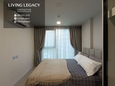 SFLHXJ Condo For Rent Atmoz Oasis Onnut 28.5 Sq.M. Floor 4 Building C 1 Bed 1 Bath Price 12000 Baht