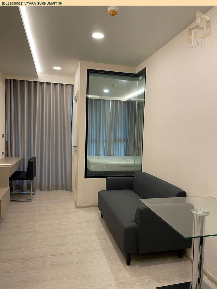 รูป DL23050528 ให้เช่าคอนโด วีธารา สุขุมวิท 36 (Vtara Sukhumvit 36) ใกล้ BTS ทองหล่อ พร้อมเข้าอยู่ โทรด่วน 0653619502 LineID @534wlwof - รูปที่ 2/8