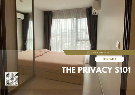 Urgent sale 📌 THE PRIVACY S101 📌Fully furnished and electrical appliances, near BTS Udomsuk and Punnawithi.