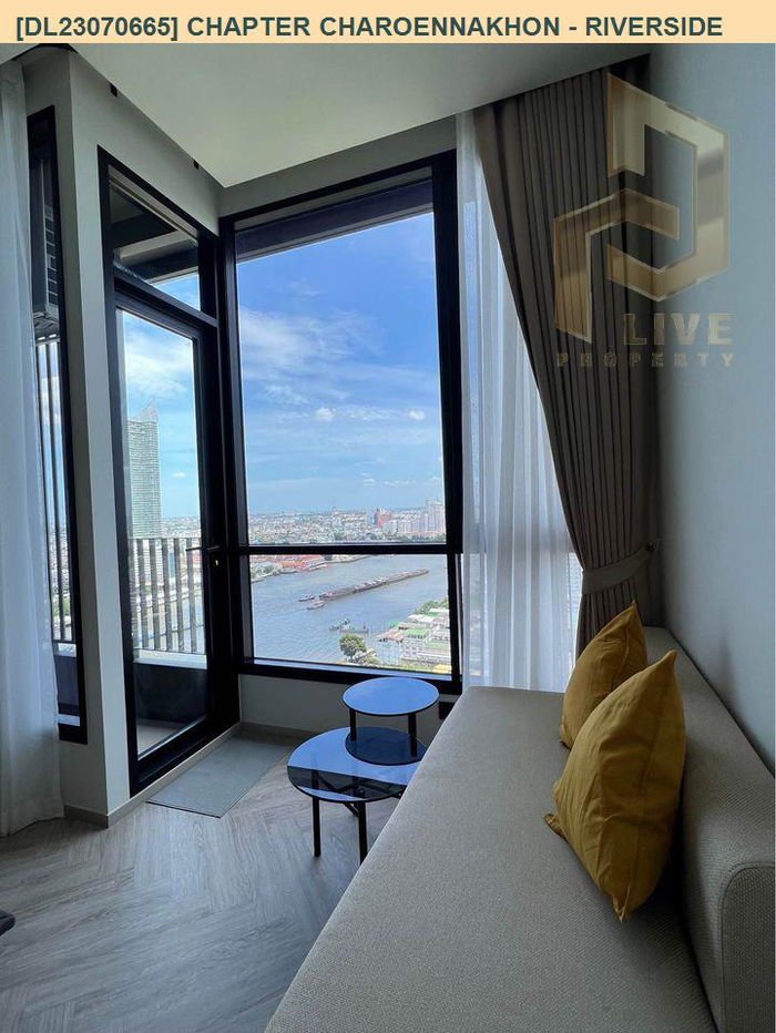 รูป DL23070665 ให้เช่าคอนโด แชปเตอร์ เจริญนคร - ริเวอร์ไซต์ (Chapter Charoennakhon - Riverside) ใกล้ BTS กรุงธนบุรี พร้อมเข้าอยู่ โทรด่วน 0638692663 LineID @534wlwof - รูปที่ 1/12