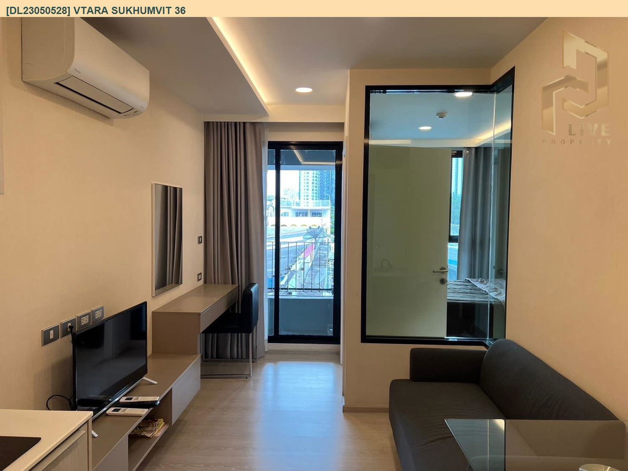รูป DL23050528 ให้เช่าคอนโด วีธารา สุขุมวิท 36 (Vtara Sukhumvit 36) ใกล้ BTS ทองหล่อ พร้อมเข้าอยู่ โทรด่วน 0653619502 LineID @534wlwof - รูปที่ 7/8
