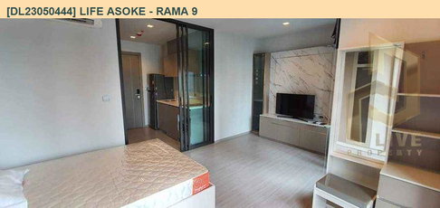 DL23050444 Condo for rent, Life Asoke - Rama 9 near MRT พระราม 9, ready to move in, call urgently 0653619502 LineID @897iyzll