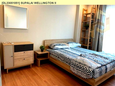 คอนโดให้เช่า : DL23051051 ให้เช่าคอนโด ศุภาลัย เวลลิงตัน 2 (Supalai Wellington II) ใกล้ MRT ศูนย์วัฒนธรรม  พร้อมเข้าอยู่ โทรด่วน 0638692663 LineID @952jdxxk