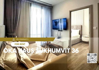 Condos for rent : For rent ✨ OKA HAUS Sukhumvit 36 ​​✨ 2 bedrooms, 1 bathroom, beautifully decorated, fully furnished with furniture and electrical appliances.