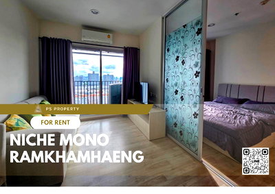 Condos for rent : For rent ✨ Niche Mono Ramkhamhaeng ✨ complete furniture and electrical appliances, near The Mall Bang Kapi.