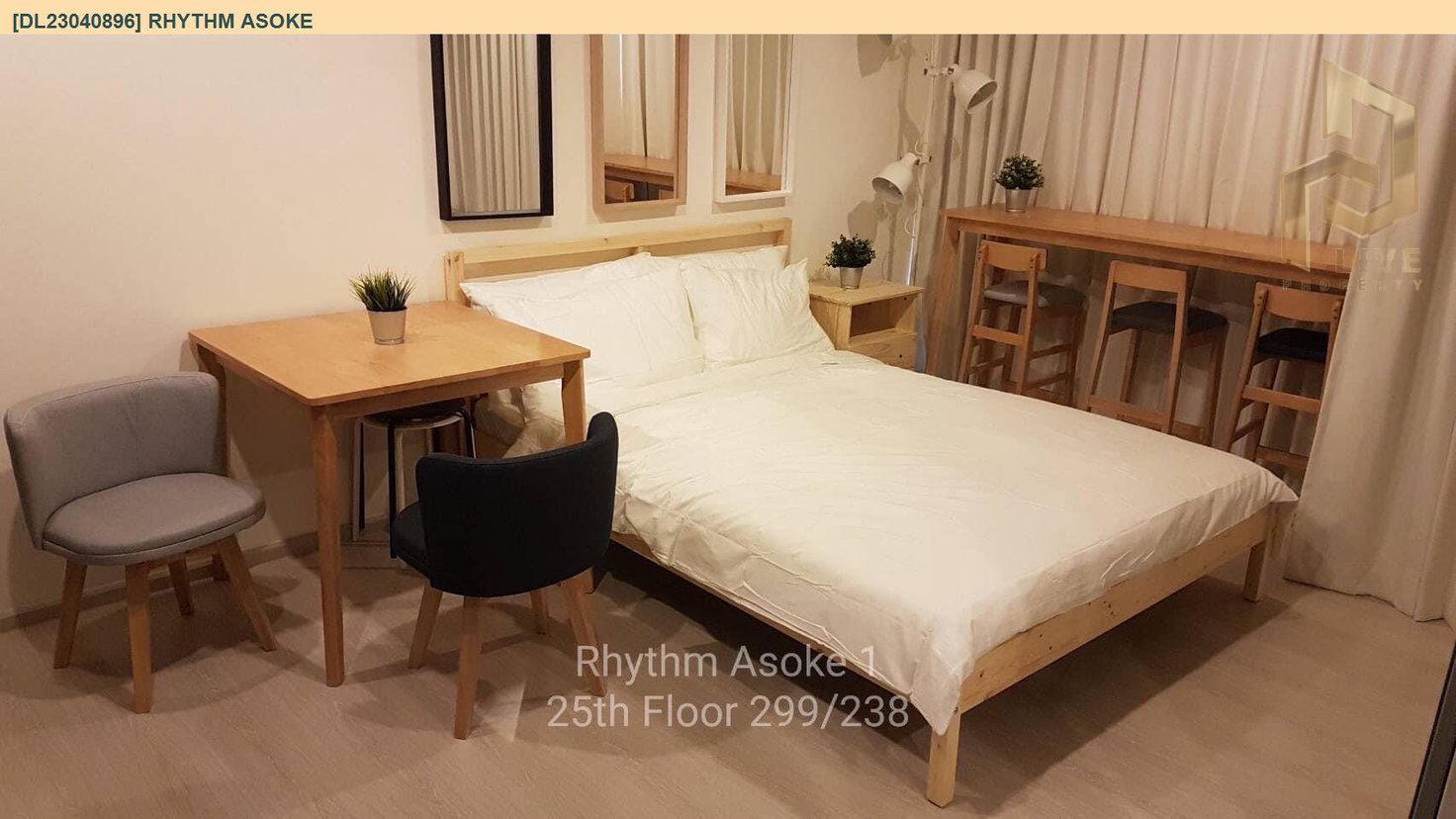 รูป DL23040896 ให้เช่าคอนโด ริทึ่ม อโศก (Rhythm Asoke) ใกล้ MRT พระราม 9 พร้อมเข้าอยู่ โทรด่วน 0656259498 LineID @257sxzzu - รูปที่ 2/4