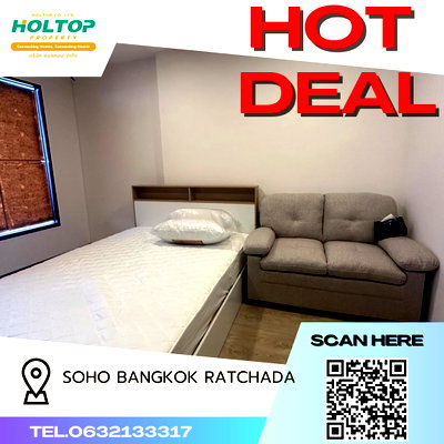 Condos for rent : #P081 For Rent SoHo Bangkok Ratchada 🌷✨