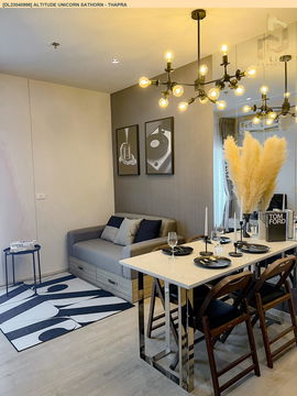 DL23040986 Condo for rent, Altitude Unicorn Sathorn - Thapra near BTS Talat Phlu, ready to move in, call urgently 0638692663 LineID @897iyzll