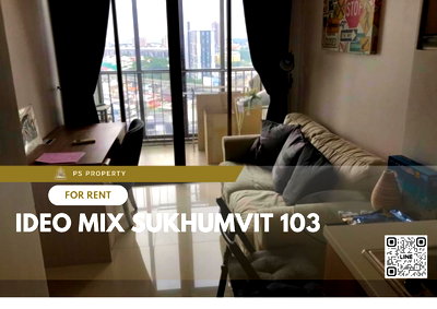 Condos for rent : For rent 📌 IDEO Mix Sukhumvit 103 📌 next to BTS Udomsuk, complete with furniture and electrical appliances.