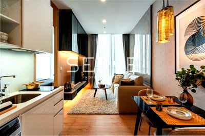 Condos for rent : Modern Style 1 Bed High Fl. & Unblock View New Condo Close to BTS Asok & MRT Sukhumvit 550 m. / Rent-Noble BE19 (โนเบิล บี19)