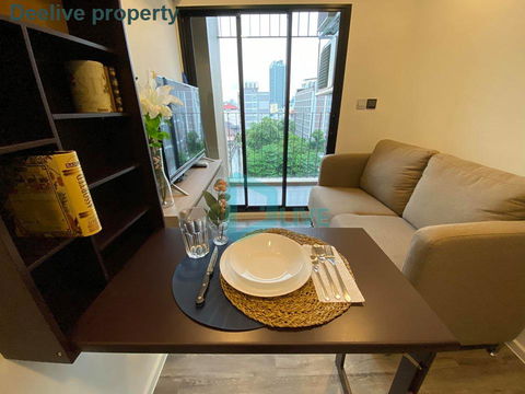 DL011496 Condo for rent, Brown Ratchada - Huaikwang near MRT ห้วยขวาง, ready to move in, call urgently 0638692663 LineID @534wlwof