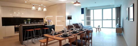 2 Beds 3 Baths with Bathtub 132 sq.m Super High Fl. Good Location BTS Charoen Nakhon 450 m./For Rent-The River (เดอะ ริเวอร์)