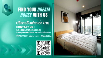 คอนโดให้เช่า : For rent  Life Ladprao Valley ห้องแต่งสวย วิวสวย LH-RW4726
