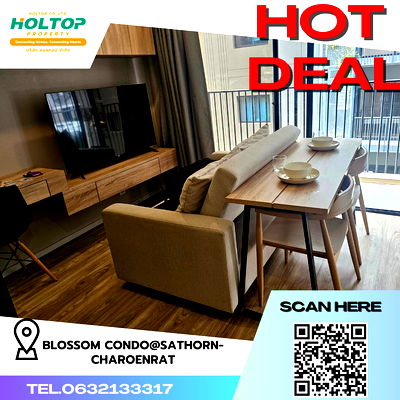 คอนโดให้เช่า :  #A112 for rent Blossom Condo@Sathorn-Charoenrat