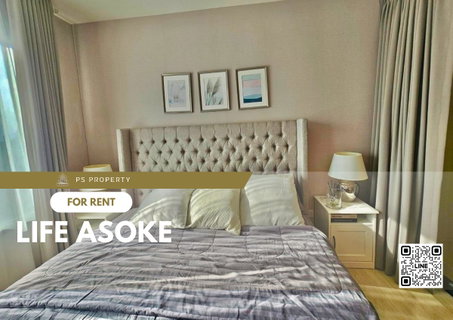 รูปภาพ For rent 📍 Life Asoke 📍 Beautifully decorated, fully furnished with furniture and electrical appliances, near MRT Phetchaburi.