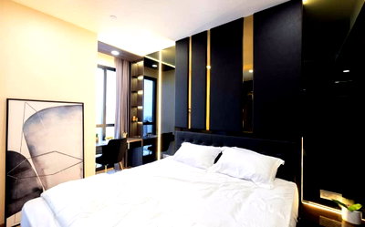 Condos for rent : Ashton Chula - Silom【𝐑𝐄𝐍𝐓】🔥Luxury style room downtown area Near MRT Sam Yan.🔥 Contact Line ID: @hacondo