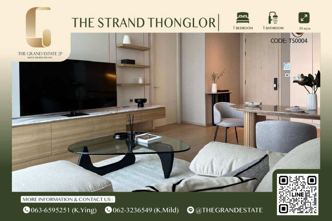 ⭐️The Strand Thonglor⭐️ห้องสวย สไตล์ Modern เฟอร์นิเจอร์ครบ ราคาดีมาก!!! พร้อมเข้าอยู่
