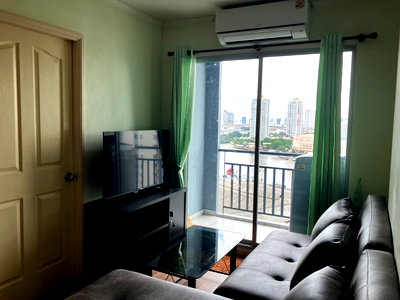 Condos for rent : For rent Lumpini Ville Ratburana-Riverview 10Fl. 30Sqm. 【Line: Yosita828】
