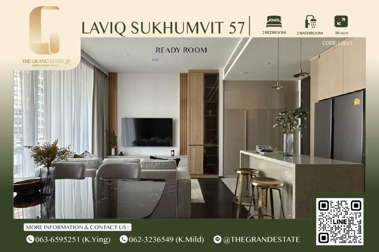 ⭐️Laviq Sukhumvit 57⭐️Nice decoration,Modern style,Fully furnished,Nice view,Ready to move!!!
