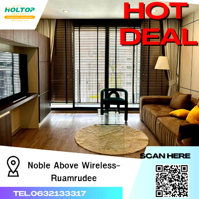 คอนโดให้เช่า : #A131 for rent Noble Above Wireless-Ruamrudee