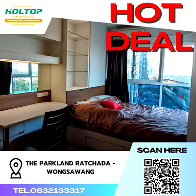คอนโดให้เช่า : ✨#P104 Condos for rent:  The Parkland Ratchada - Wongsawang✨