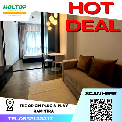 คอนโดให้เช่า : ✨#P106Condos for rent:  The Origin Plug & Play Ramintra✨