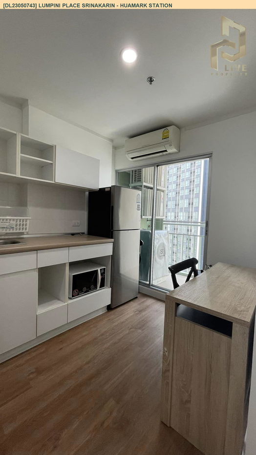 รูป DL23050743 ให้เช่าคอนโด ลุมพินี เพลส ศรีนครินทร์ - หัวหมาก สเตชัน (Lumpini Place Srinakarin - Huamark Station) ใกล้ ARL หัวหมาก พร้อมเข้าอยู่ โทรด่วน 0800343450 LineID @655ebbvc - รูปที่ 8/9