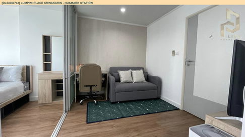 DL23050743 Condo for rent, Lumpini Place Srinakarin - Huamark Station near ARL Hua Mak, ready to move in, call urgently 0638692663 LineID @655ebbvc