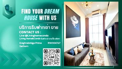 Condos for rent Sathorn Thani Tower : For rent Knightsbridge Prime Sathorn, very beautifully decorated condo, luxurious, very good view LH-RW004767