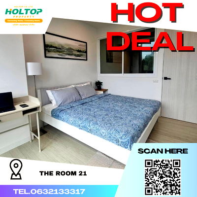 คอนโดให้เช่า :  #K181 📢📌ให้เช่า  The Room 21 กลางอโศกติดกับโรงเรียนวัฒนา ห้องรีโนเวทใหม่ ✨  เดินทางสะดวก วิวสวนโรงเรียนวัฒนาเขียวขจีมากวิวสวยใกล้บันไดหนีไฟ