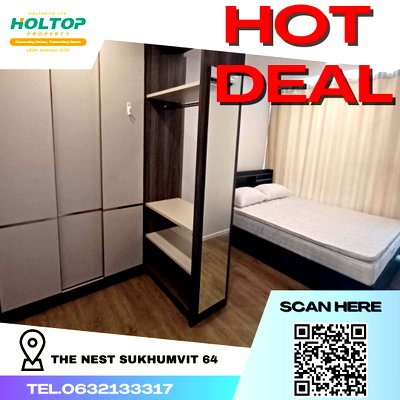 คอนโดให้เช่า : #K209  📢📌ให้เช่า คอนโด The Nest Sukhumvit 64 