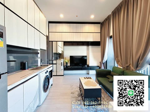 New room for rent! The Line Sukhumvit 101, beautiful room, fully furnished, washing machine included, near BTS, ready to move in, contact 062-262-5946