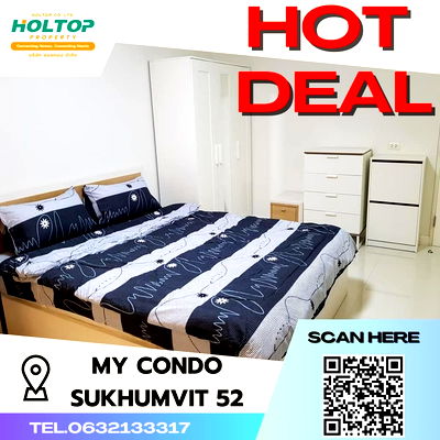 Condos for rent BTS On Nut : #N161 Condo for rent My Condo Sukhumvit 52