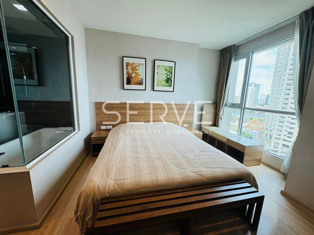 รูป 1 Bed with Bathtub High Fl. Good Location BTS Saphan Taksin station 340 m. / For Rent-Rhythm Sathorn - รูปที่ 5/9