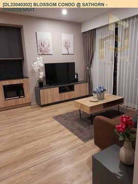 DL23040302 Condo for rent, Blossom Condo @ Sathorn - Charoenrat near BTS Surasak, ready to move in, call urgently 0656133286 LineID @655ebbvc