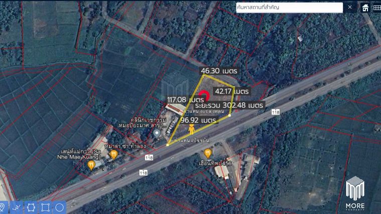 Land for sale in Doi Saket, 2 rai 2 ngan 72 sq wa, near Doi Saket Police Station (ID:237LS)