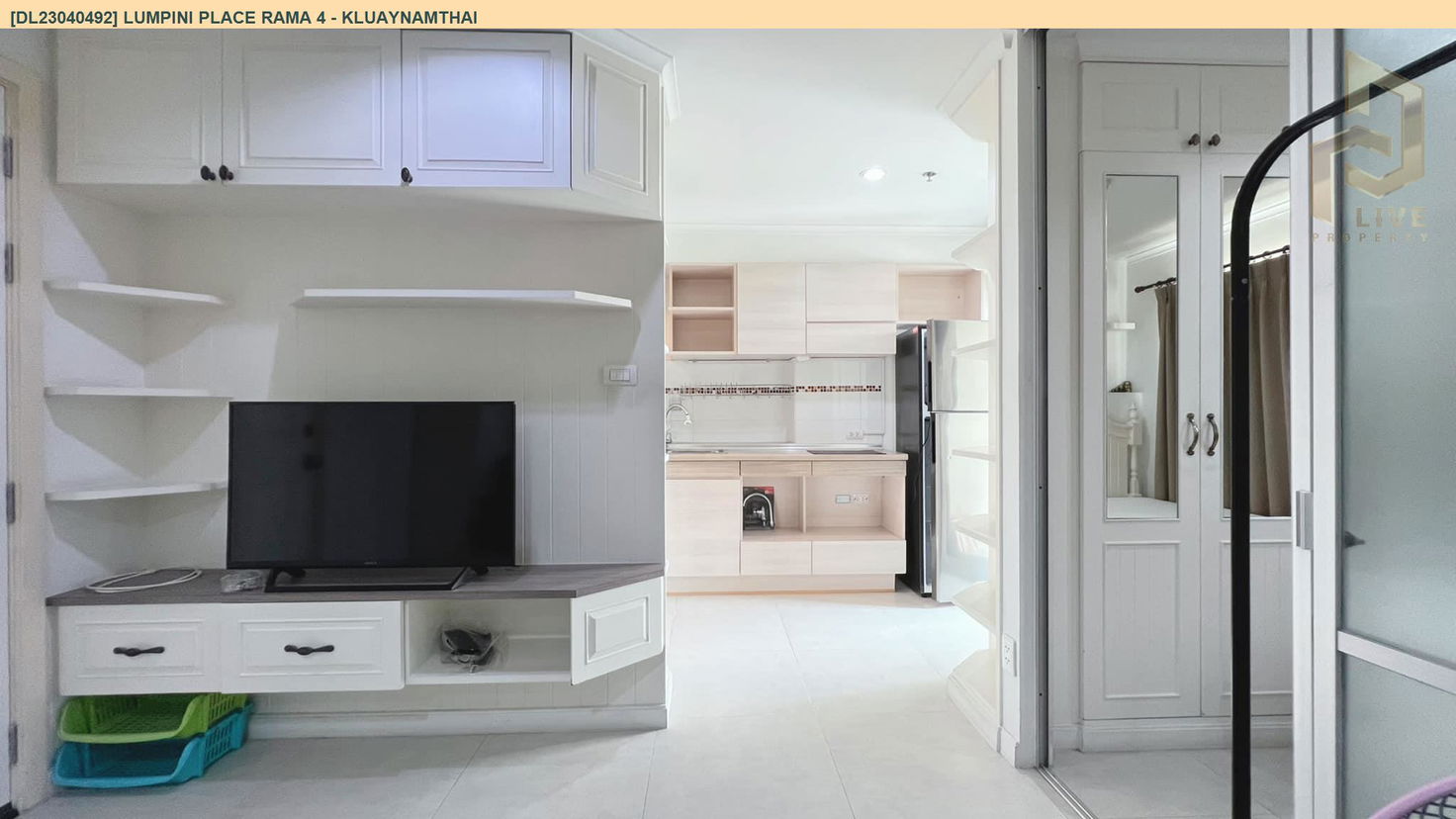 picture DL23040492 Condo for rent, Lumpini Place Rama 4 - Kluaynamthai near BTS Ekkamai, ready to move in, call urgently 0656133286 LineID @897iyzll - 3/6