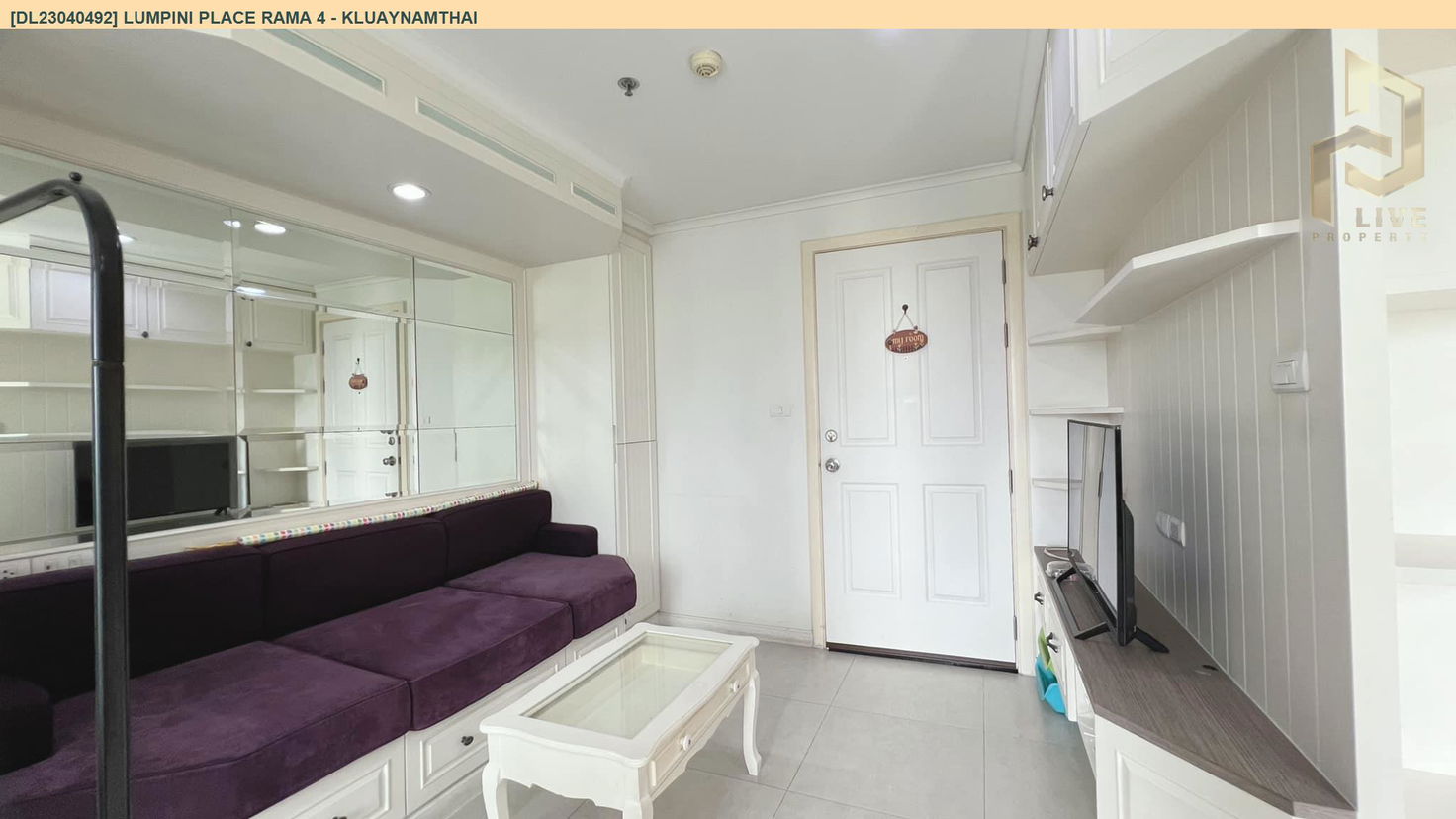 picture DL23040492 Condo for rent, Lumpini Place Rama 4 - Kluaynamthai near BTS Ekkamai, ready to move in, call urgently 0656133286 LineID @897iyzll - 1/6