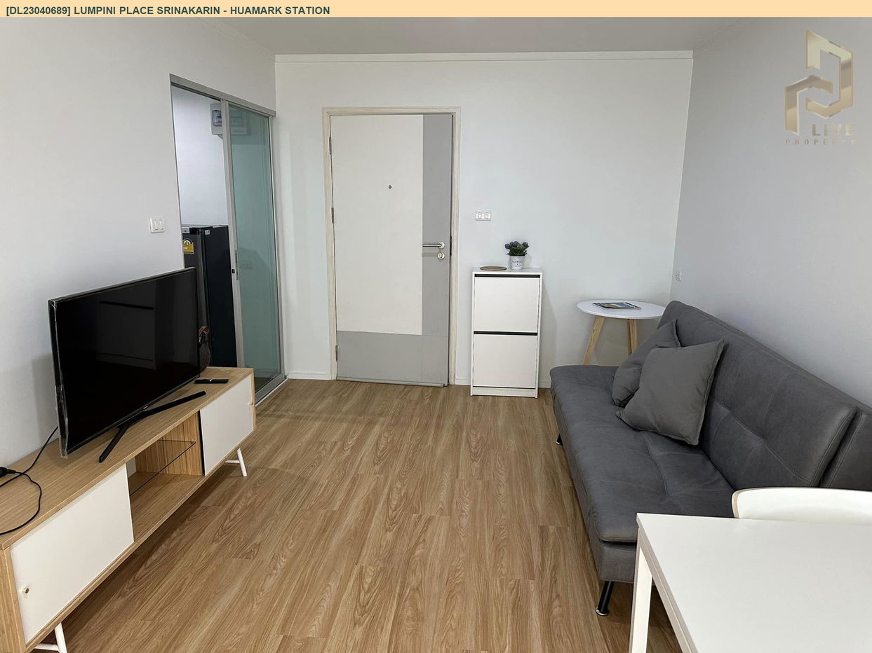 picture DL23040689 Condo for rent, Lumpini Place Srinakarin - Huamark Station near ARL Hua Mak, ready to move in, call urgently 0638692663 LineID @162cjixi - 2/5