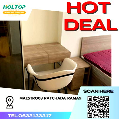 คอนโดให้เช่า : #P135 Maestro03 Ratchada Rama9
