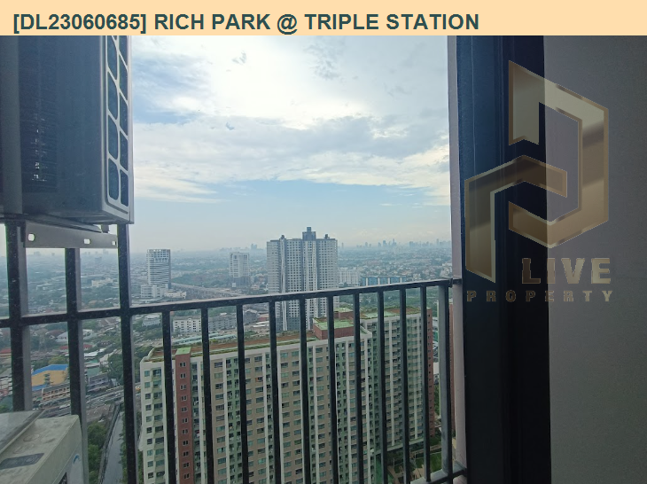 รูป DL23060685 ให้เช่าคอนโด ริชพาร์ค @ ทริปเปิ้ล สเตชั่น (Rich Park @ Triple Station) ใกล้ รถไฟสถานีหัวหมาก พร้อมเข้าอยู่ โทรด่วน 0638692663 LineID @655ebbvc - รูปที่ 4/7
