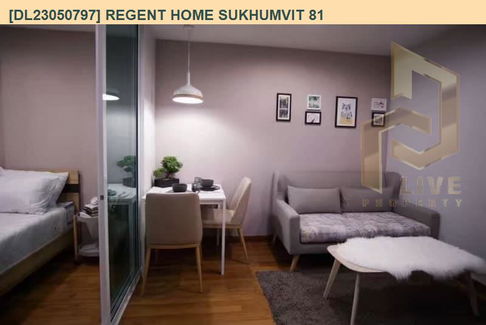 DL23050797 Condo for rent, Regent Home Sukhumvit 81 near BTS On Nut, ready to move in, call urgently 0638692663 LineID @523dslwi