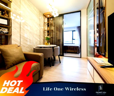 คอนโดให้เช่า : ให้เช่า 🔥Life One Wireless🔥 ห้องสวย เฟอร์นิเจอร์ครบ พร้อมเข้าอยู่ //สอบถามเพิ่มเติมที่ LineID:@thirdproperty